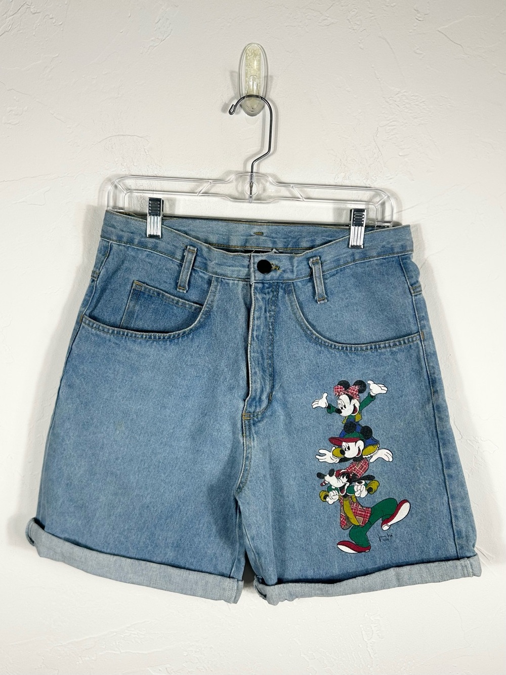Mickey Unlimited Jerry Leigh Disney Denim Shorts Medium Vintage 90s